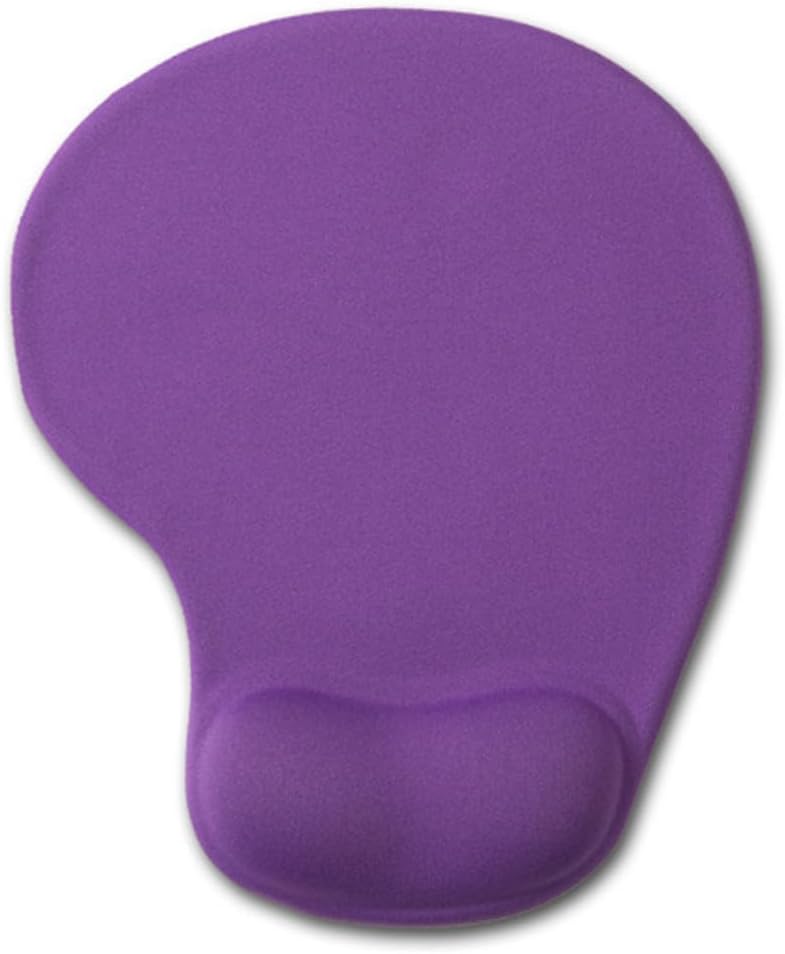DemonChest Office Mousepad with Gel Wrist Support - Ergonomic Gaming Desktop Mouse Pad Wrist Rest - Design Gamepad Mat Rubber Base for Laptop Computer -Silicone Non-Slip Special-Textured Surface (07Purple) - Image 1